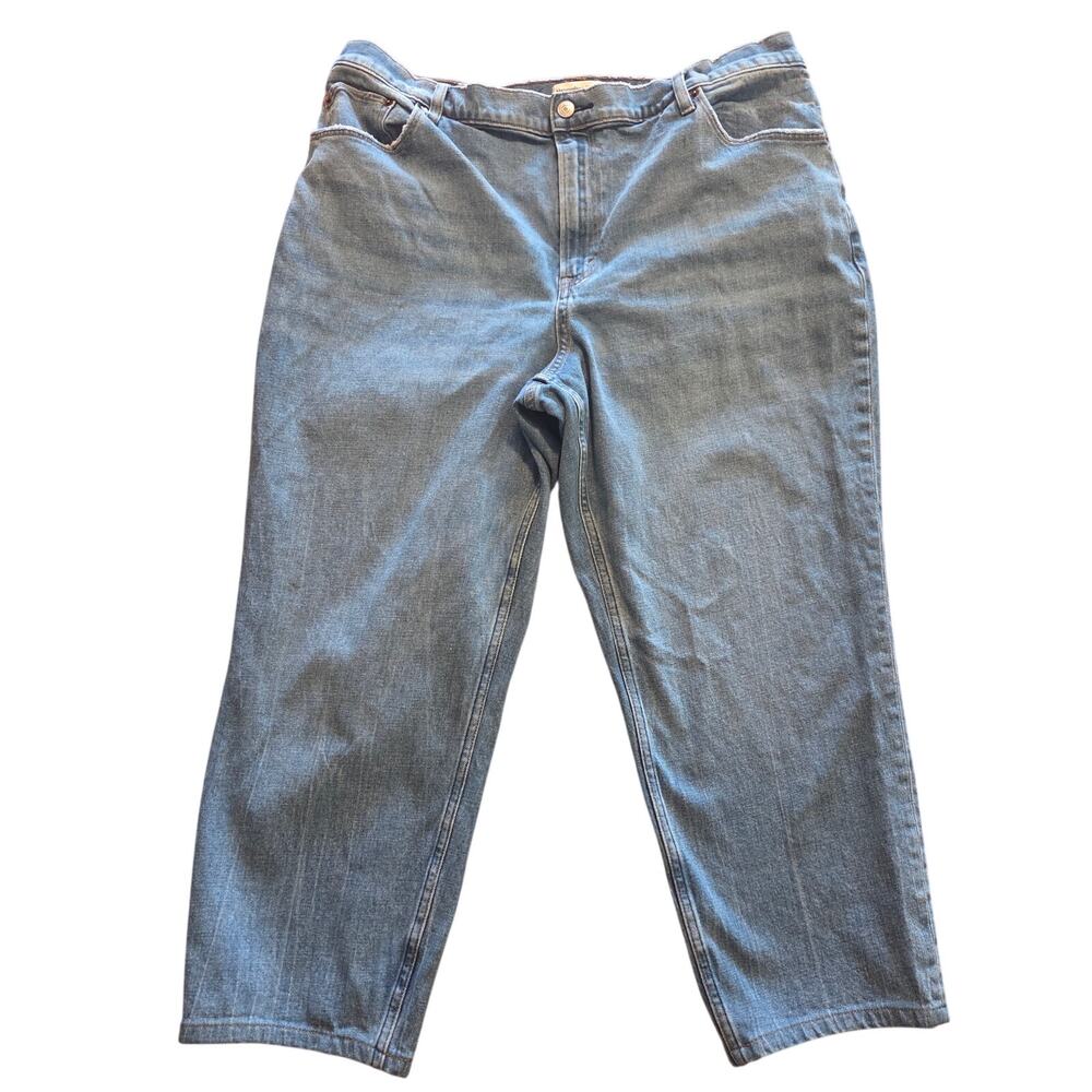 Stylish Abercrombie & Fitch Blue High Rise Mom Jeans Size 35